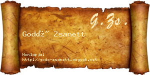 Godó Zsanett névjegykártya