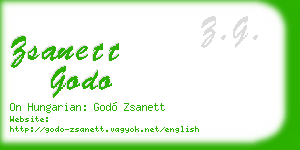 zsanett godo business card