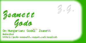 zsanett godo business card